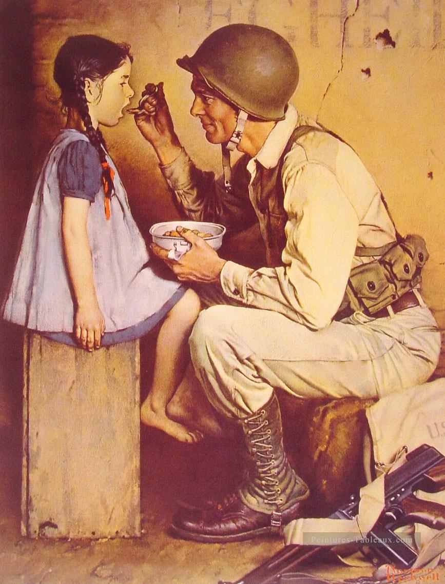 アメリカの道 1944年 ノーマン・ロックウェル油絵